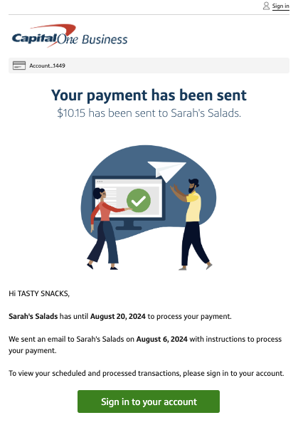 Confirmtion email that the payment was sent.png