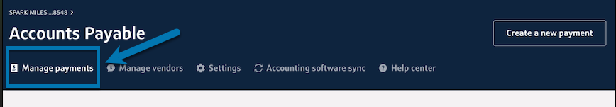 Paying existing bills- selecting manage payments.png