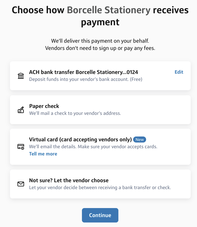 Choose how the vendor is paid- all the available options for paying vendors.png