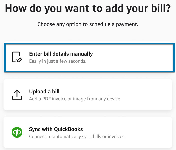 Choosing to enter bill details manually.png
